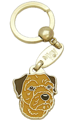 BORDER TERRIER MARRÓN - Placa grabada, placas identificativas para perros grabadas MjavHov.